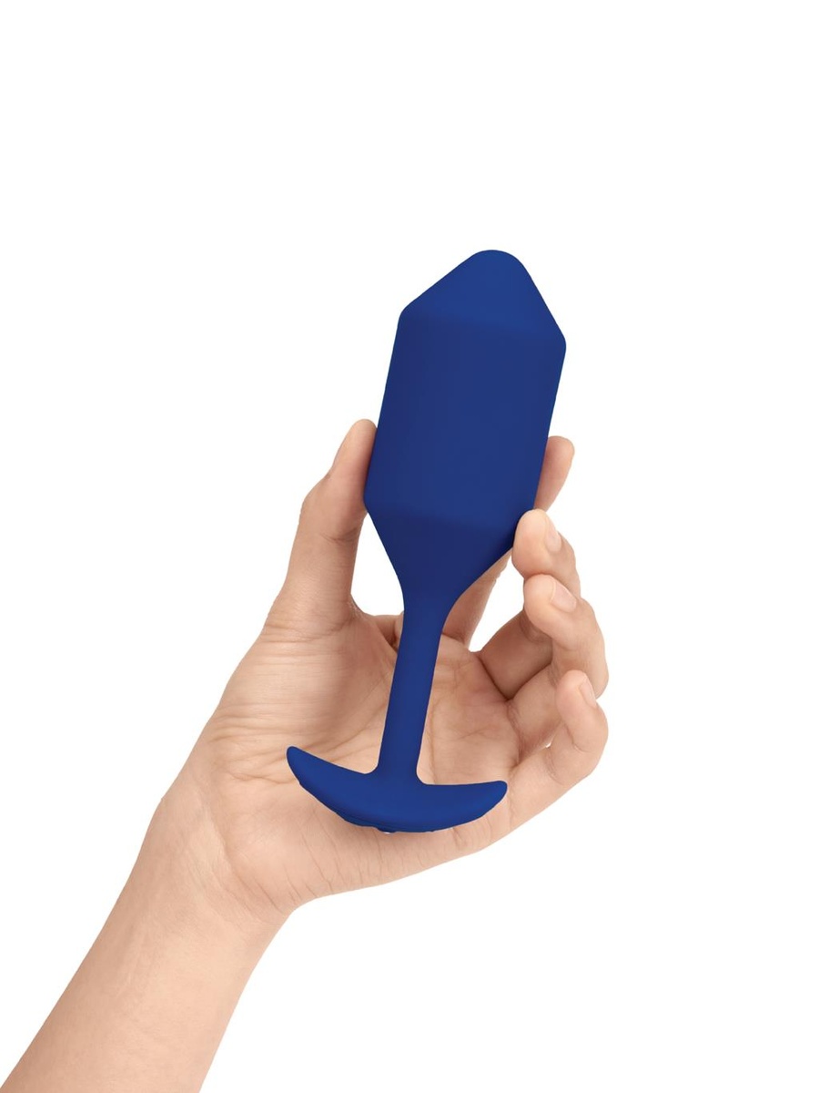 B-Vibe | Vibrating Snug Plug | XL : Navy — Butt Plugs by B-Vibe