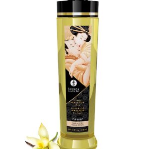 Shunga | Massage Oil Desire | 240ml : Vanilla Fetish — Massage Oils & Candles by Shunga