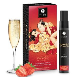 Shunga | Waves of Pleasure Spray : Sparkling Wine & Strawberry — Water-Based Lubes by Shunga